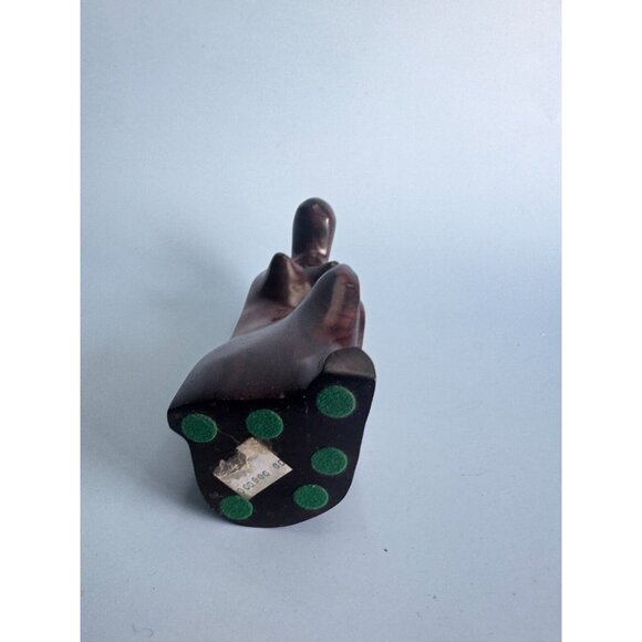 Vintage Hand-Carved Female African Tribal Wood Figurine 6 1/4" Tall - Picture 6 of 6